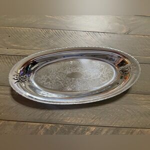 Krome‎ Kraft Farber Bros New York Elegant Oval small Serving Tray